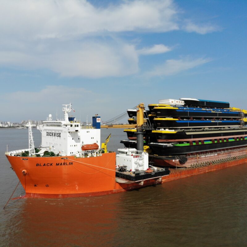 Concordia Damen verscheept 18 casco’s vanaf Shanghai