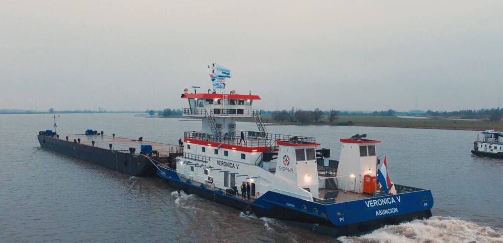 progress veronica v, new pushboat concordia, damen, pushboat paraguay, voortgang, duwboot