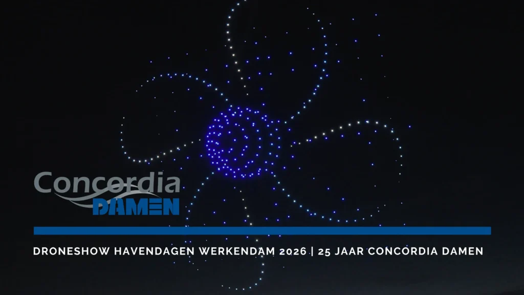 concordia damen, 25th anniversary, drone show, havendagen werkendam, shipyard, scheepswerf, shipbuilding